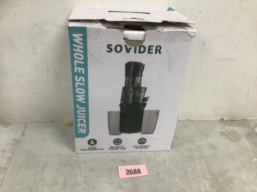 Sovider Whole Slow Juicer - Lot 9688
