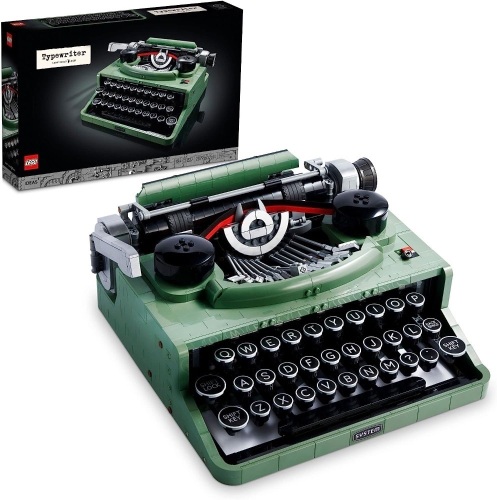 LEGO Ideas Typewriter 21327 Building Set for Adults, Collectible Retro Display Model, Creative Hobbies Unique Gift Idea - Lot 10