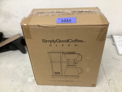 Simply Good Coffee Maker - Lot 1015