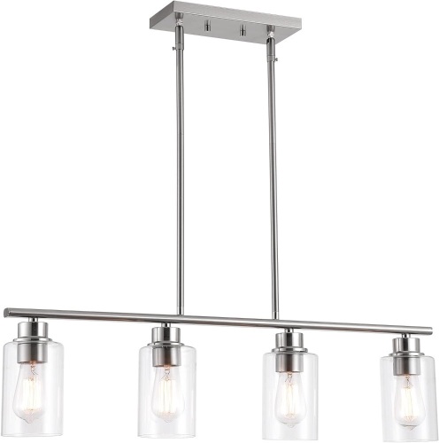 Kitchen Island Light, 4-Light Pendant Lighting - Lot 1001