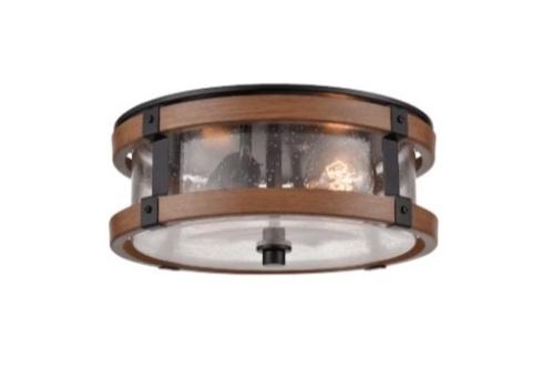 DEYNITE Farmhouse Ceiling Light Fixture 2-Light - Lot 1101