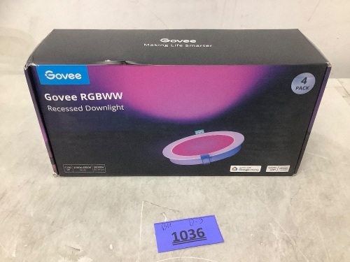 Govee RGBWW Recessed Downlight - Lot 1036