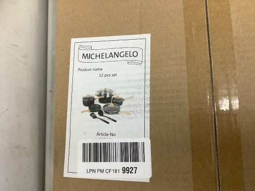 MICHELANGELO 12 Pcs Set Pots and Pans - Lot 1053
