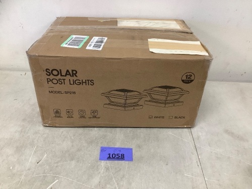 Solar Post Lights - Lot 1058