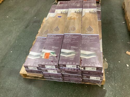 Pallet of (15) Cases Skaggs Island Oak 12 mm T x 7.6 in. W Waterproof Laminate Wood Flooring (16 sqft/case) - One Open Box w/ Damaged Pieces - Lot 18
