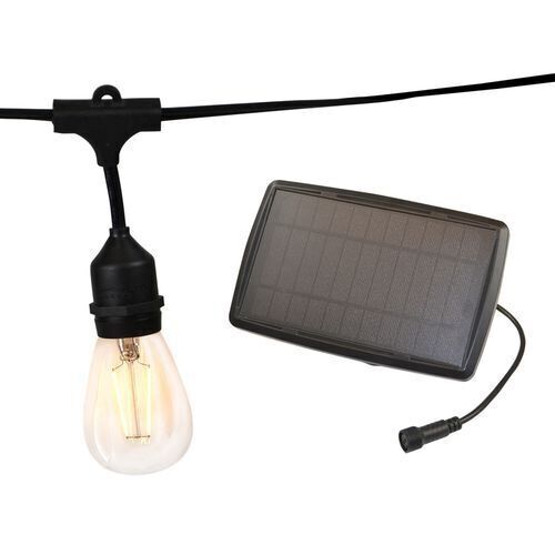 Living Accents Solar LED Edison Vintage Style Patio Lights, 10 Lights 18'  - Lot 371
