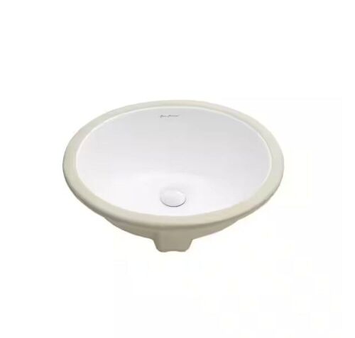 Swiss Madison Monaco 16.5 in. Oval Under-Mount Bathroom Sink in White  - Lot 402