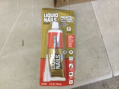 Liquid Nails 4oz Projects Multi-Purpose Repair Adhesive, Case of 6 - Lot 440