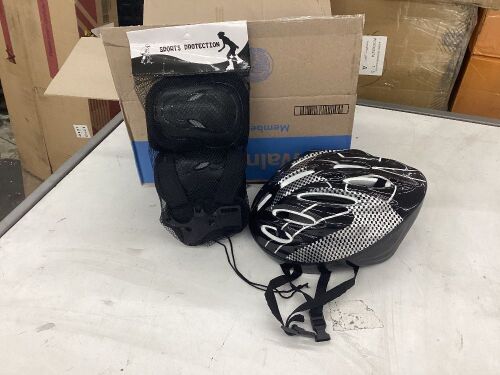 Bicycle Helmet & Pads  - Lot 531