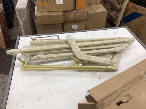 Gold Metal Backdrop Arch  - Lot 721