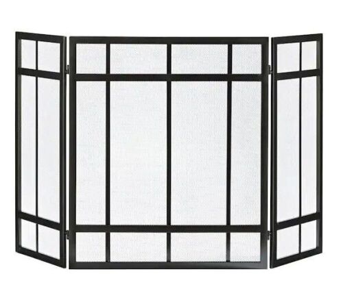 Pleasant Hearth Mission Style 3-Panel Fireplace Screen   - Lot 741