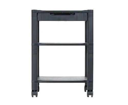 Classify 3-Shelf Mobile Printer Cart in Black  - Lot 751