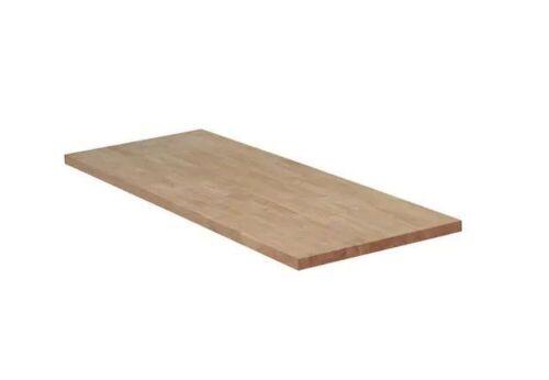 Hampton Bay 6 ft. L x 25 in. D Unfinished Hevea Solid Wood Butcher Block Countertop With Square Edge - Lot 95