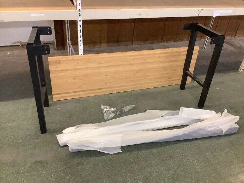 6' Bamboo Top Workbench - Light Top Damage, Appears Complete  - Lot 160