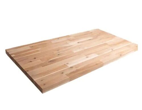 HARDWOOD REFLECTIONS 8 ft. L x 25 in. D Unfinished Acacia Solid Wood Butcher Block Countertop With Eased Edge - Lot 63