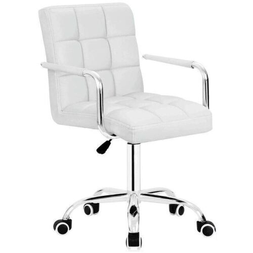 Ergonomic Adjustable Height Swivel Faux Leather Task Chair - Lot 764