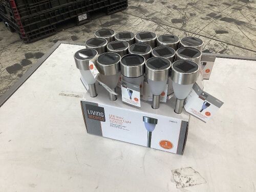 Lot of (15) Living Accents Solar Powered LED Pathway Light  - Lot 437