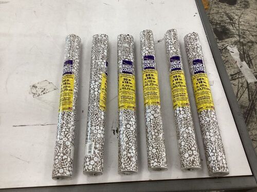 Lot of (6) Magic Cover Shelf Liner 18" x 20'  - Lot 659