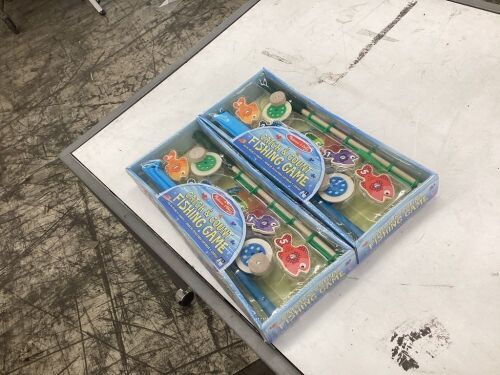 Lot of (2) Melissa & Doug Catch & Count Fishing Game - Lot 579