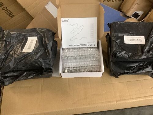 Lot of (5) Litogo LED Photo Clip String Lights Battery Powered - Lot 206