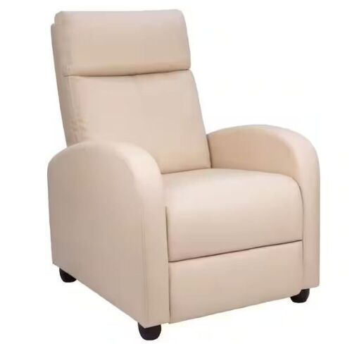 Beige Push Back Recliner Chair  - Lot 306