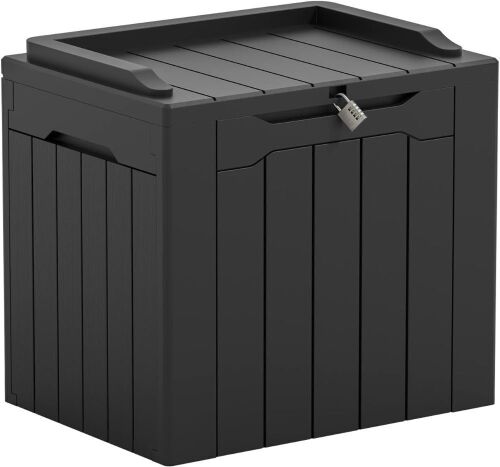 31 Gallon Lockable Resin Deck Box  - Lot 338