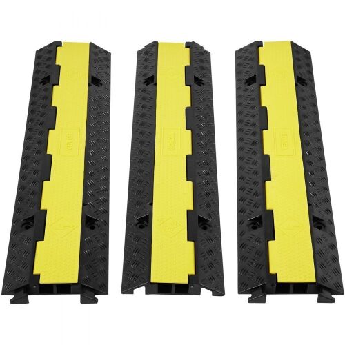 VEVOR 3 PCs Cable Protector Ramp 2 Channel 12000 lbs Load  - Lot 212