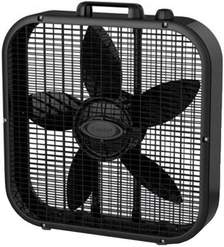 Lasko 20in  Black Dècor Colors Box Fan - Lot 165