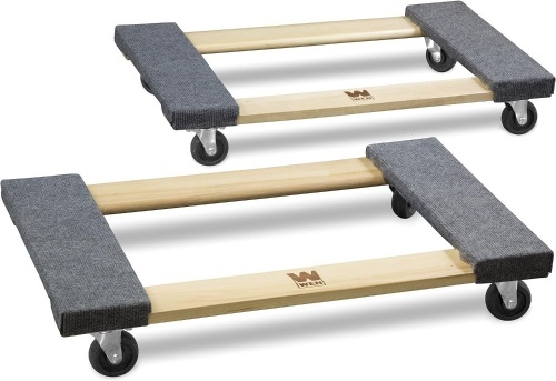 WEN 1320 lbs. Capacity 18 in. x 30 in. Hardwood Furniture Moving Dolly, Two Pack - Lot 471A