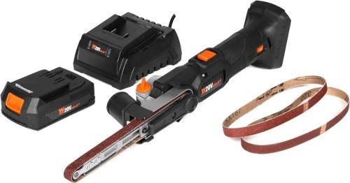 WEN Cordless Detail File Sander, Variable Speed with 20V Max 2.0 Ah Lithium-Ion Battery and Charger (20437) - Lot 478A