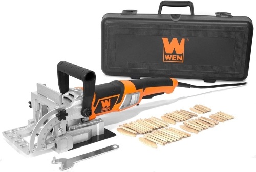 WEN JN8504 8.5-Amp Plate and Biscuit Joiner with Case and Biscuits - Lot 489B