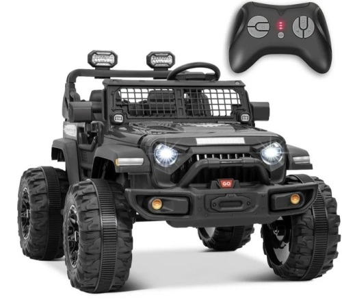 FUNTOK 24V Electric Powered Ride on Truck Car for Kids,2 Seaters Ride on Toy, Remote Control and Storage Space - Lot 195