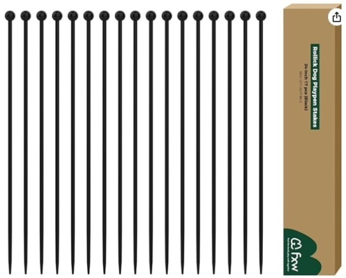 Homeplus dog playpen stakes 9 32 inch stakes-black - Lot 221