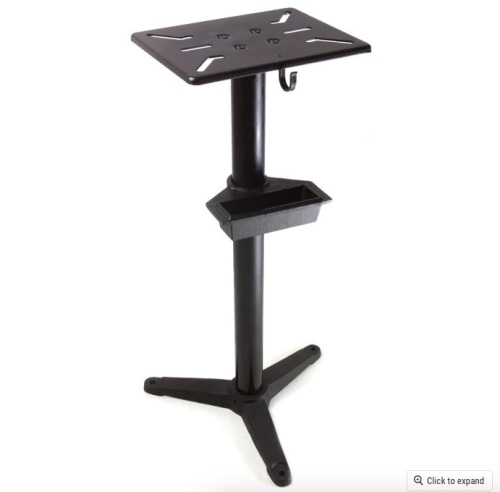 WEN 4288T Cast Iron Bench Grinder Pedestal Stand with Water Pot - Lot 243