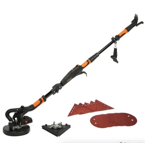 WEN DW5084 5-Amp 2-in-1 Variable Speed Dual-Head Drywall Sander with 15-Foot Dust Hose - Lot 244