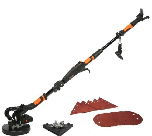 WEN DW5084 5-Amp 2-in-1 Variable Speed Dual-Head Drywall Sander with 15-Foot Dust Hose - Lot 254