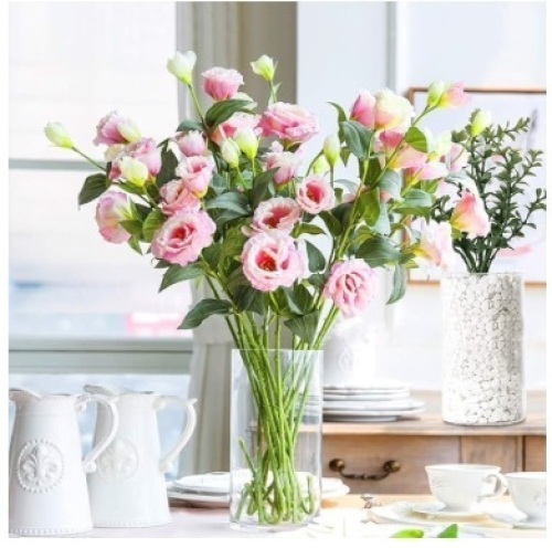 12 Pack Clear Glass Cylinder Vases, Table Flowers Vase,for Wedding Decorations and Formal Dinners (6 Inch) - Lot 277