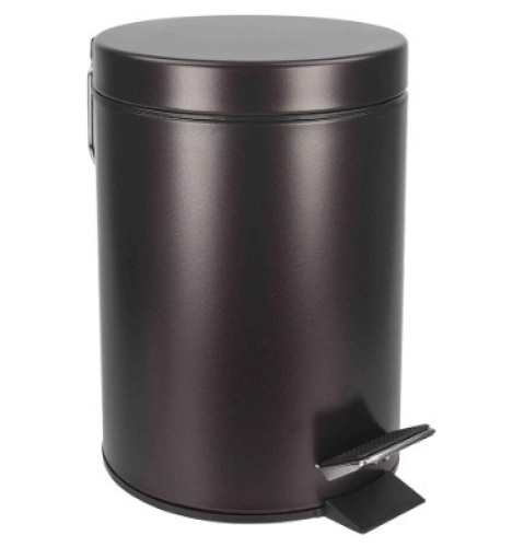 Home Basics 3 Liter Step Open Garbage Trash Can, Waste Basket Bin For Bathroom, Kitchen, Office - Lot 296