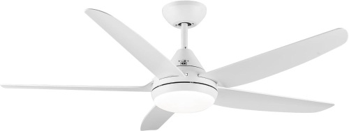 wurzee Ceiling Fans, 48 Inch, Modern Ceiling Fans 3-Speed, Reversible Motor, 24W LED, Dimmable Light, Timing 5 Blades, White Lighting & Ceiling Fans for Dining Room, Kitchen, Garage, Game Room - Lot 1222
