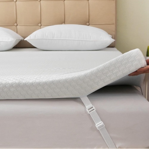 ONLIMET Memory Foam Mattress Topper Full Size, 3 Inch Mattress Topper for Body Support and Pressure Relief with Breathable Removable and Washable Bamboo Fiber Cover 54x75 Inch (Full) - Lot 1230