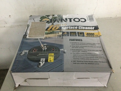 GIANTOOL 16 Inch Surface Cleaner - Lot 1318