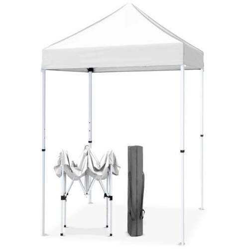 EAGLE PEAK 5x5 Pop Up Canopy Tent Instant Outdoor Canopy Easy Set-up Straight Leg Folding Shelter - Lot 1290