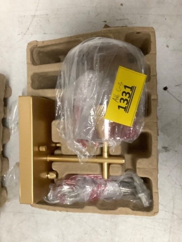 Gold Wall Mounted Light - Lot 1331
