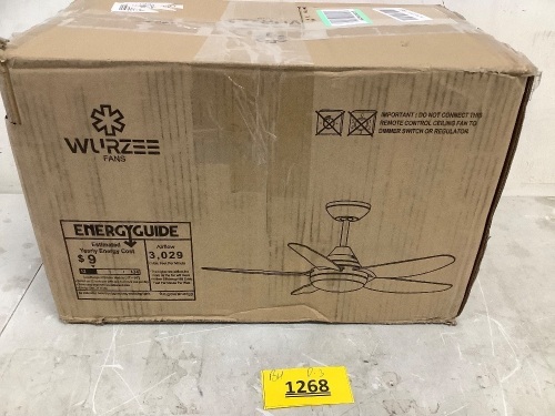 Wurzee ceiling fan - Lot 1268