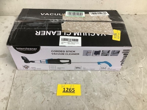 corded stick vacuum cleaner - Lot 1265
