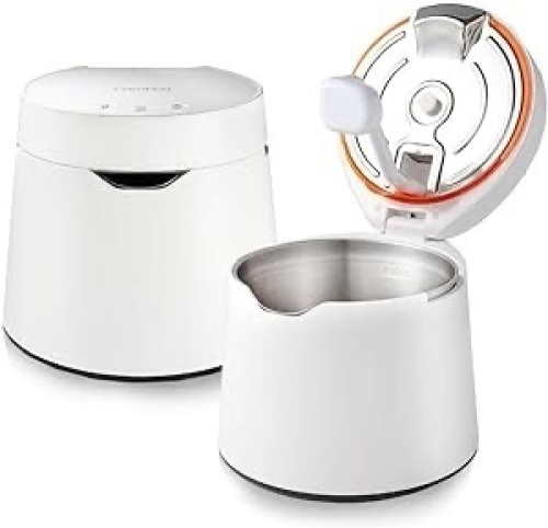 CarePod 31S Stainless Steel Ultrasonic Cool Mist Humidifier Whisper-Quiet Easy Clean for Large Room 1gal (4liter), Only 3 Washable Parts, Auto Shut-off, Reusable Filter Aroma Diffuser - Lot 1243