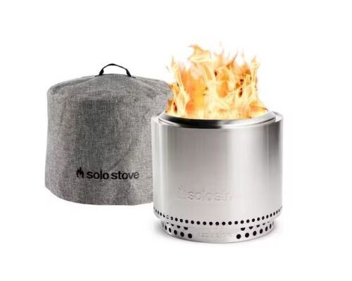 Solo Stove Bonfire, Stand & Shelter 2.0 Bundle 19.5 in. x 19.5 in. x 17.5 in. Outdoor Stainless Steel Wood Burning Fire Pit - Lot 62