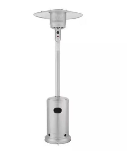 Hampton Bay 48000 BTU Stainless Steel Propane Standing Patio Heater with Wheels  - Lot 89