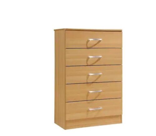 5-Drawer Beech Chest of Drawers  - Lot 101