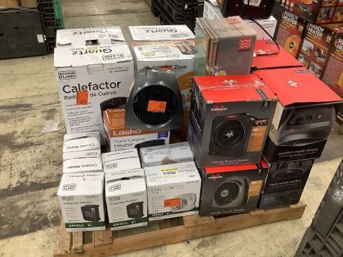 Pallet of Return Heaters, 25 Pieces - Uninspected - Lot 147